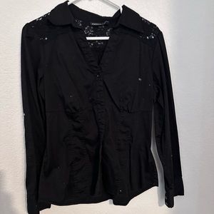 APT 9. Black blouse size large